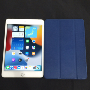 AU Apple iPad mini4 Wi-Fi+Cellular 128GB A1550 MK772J/A シルバー タブレット 本体 利用制限