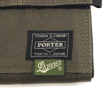 ポーター × ダナー 二つ折り 財布 ウォレット マジックテープ開閉 L字コインケース カーキ PORTER × Danner_画像2