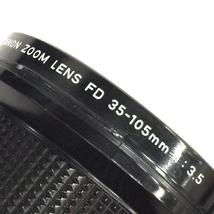 Canon F-1 AEファインダー CANON ZOOM LENS 35-105mm F3.5 マニュアルフォーカス 一眼カメラ ボディ レンズ_画像9