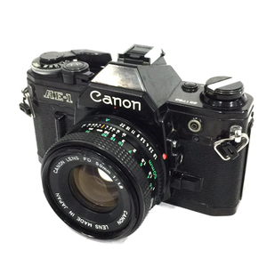 Canon AE-1 ブラック LENS FD 50mm 1:1.8 一眼レフフィルムカメラ レンズ 通電確認済み