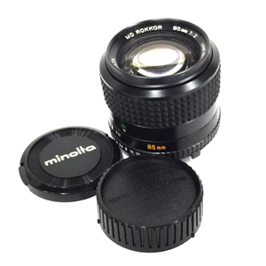 1円 MINOLTA MD ROKKOR 85mm 1:2 カメラレンズ マニュアルフォーカス A10969