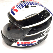 美品 アライ RX-7X HRC HONDA 59-60cm未満 フルフェイス ヘルメット 保存袋付き 2008年製 ARAI_画像2