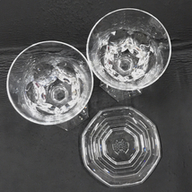 バカラ Baccarat アルクールイヴ ワイングラス ペアグラス プレート クリスタルガラス 食器 計3点 セット QR033-84_画像4