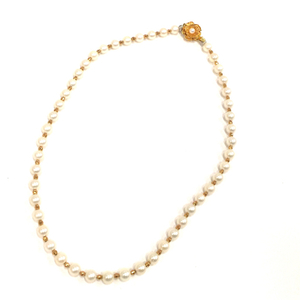 パール 真珠 留め具 SILVER ネックレス パール直径0.6cm 重量26.4g アクセサリー ファッション小物 ホワイト系