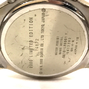ハローキティ 2000 リミテッドエディション デイト スモセコ クォーツ 腕時計 未稼働品 レッド文字盤 未稼働品の画像3