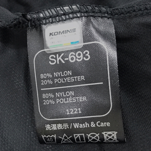 コミネ サイズL CEアーマードトップインナーウェア SK-693 メンズ ブラック バイクウェア タグ付き komineの画像7