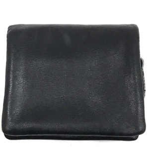  Tsumori Chisato 2.. compact purse .. go in change purse leather lady's black fashion accessories TSUMORI CHISATO