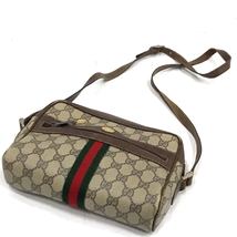 グッチ GGプラス PVC ショルダーバッグ シェリーライン 87.003.2129 肩掛け レディース ブラウン ブランド小物 GUCCI_画像3