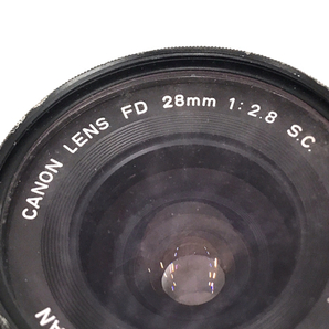 Canon LENS FD 28mm 1:2.8 S.C.カメラレンズ FDマウント マニュアルフォーカスの画像5