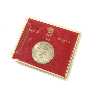 送料360円 1968年 メキシコオリンピック記念 25ペソ 銀貨 硬貨 現状品 同梱NG