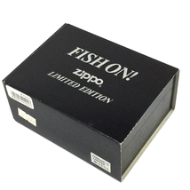 ジッポー FISHON! LIMITED No.0555 オイルライター 高さ5.5cm 携帯灰皿付き 保存ケース付き 計2点 セット_画像6
