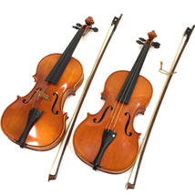 MUSICA MP-209 バイオリン サイズ4/4 他 メーカー不明 西ドイツ製 バイオリン 等 ケース付 2点セット_画像1