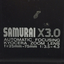 KYOCERA SAMURAI X3.0 25mm-75mm F3.5-4.3 コンパクトフィルムカメラ 京セラ QR034-340_画像6