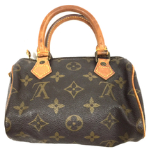 ルイヴィトン M41534 モノグラム ミニスピーディ 2way ショルダーバッグ ハンドバッグ 茶系 LOUISVUITTON QG033-11_画像2