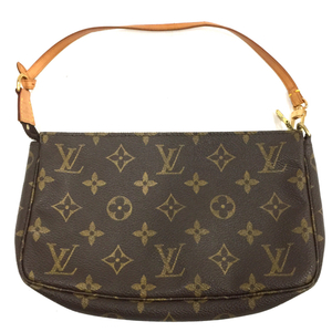 ルイヴィトン M51980 モノグラム ポシェット アクセソワール アクセサリーポーチ ブラウン系 LOUISVUITTON QR034-228