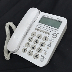 1円 SHARP JD-G32CL デジタルコードレス電話機 親機 電話機一般 ホワイト