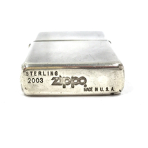 送料360円 1円 ジッポー オイルライター 喫煙具 無地 STERLING 2003 シルバー 約5.5×3.8cm ZIPPO 同梱NG_画像4