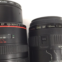 1円 CANON ZOOM LENS EF 100-300mm 1:5.6 L 135mm 1:2.8 SOFTFOCUS カメラレンズ 2本セット C021503-4_画像7