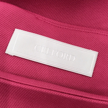 セルフォード サイズ38 トリプルクロスケープ ドレス ワンピース レディース ピンク バック ジップ ドレス CELFORD_画像3