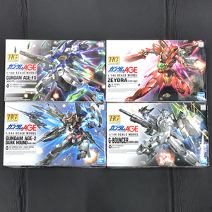 HG 1/144 ガンダムAGE-2 ダークハウンド ガンダムAGE-FX ゼイドラ Gバウンサー ガンプラ ホビー おもちゃ 計4点セット