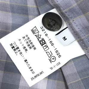 送料360円 新品同様 グリーンレーベルリラクシング サイズ M チェック 半袖 シャツ メンズ タグ付き 未使用品 同梱NGの画像6