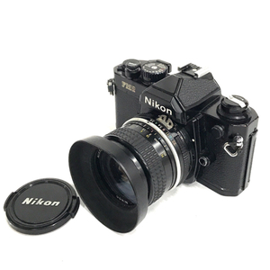 1円 Nikon New FM2 Ai NIKKOR 24mm F2.8 一眼レフ フィルムカメラ マニュアルフォーカス