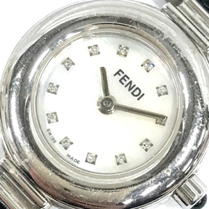 フェンディ シェル文字盤 クォーツ 腕時計 094-320L-418 レディース 未稼働品 純正ベルト ファッション小物 FENDI