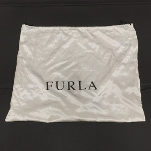 フルラ 型押し レザー ワンハンドル セミショルダーバッグ レディース ブラウン系 保存箱付き FURLAの画像9