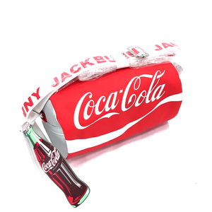新品同様 ジャックバニー × コカコーラ 缶モチーフ 斜めがけ ショルダーバッグ レッド×ホワイト タグ付き