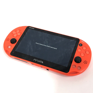 SONY PSVITA PCH-2000 Playstation VITA ネオン オレンジ wifiモデル ゲーム機 本体 通電動作確認済