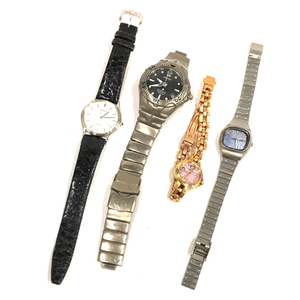 セイコー 腕時計 ドルチェ 8N41-6060 ラウンド 白文字盤 QZ メンズ 他 V111-0AG0 レディース 等 計4点 QR035-221
