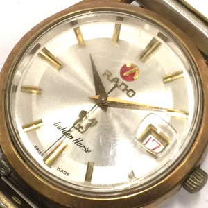 ラドー ゴールデンホース デイト 自動巻 オートマチック 腕時計 シルバーカラー文字盤 稼働品 社外ブレス QR035-198