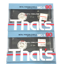 太陽誘電 MG-X 90 カセットテープ 音楽用品 未開封 計4点 まとめ セット TAIYO YUDEN QR035-70_画像2