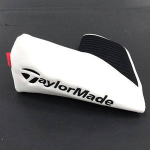 テーラーメイド CCN21 パター用 ヘッドカバー ホワイト×ブラック系 ゴルフ用品 保存箱付き TaylorMade