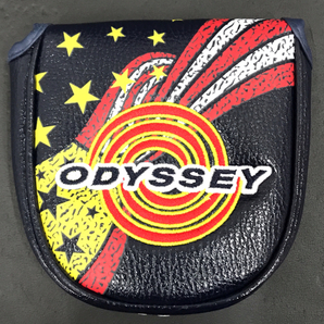 新品同様 オデッセイ 5519053 GRAPHIC NEO MALLET PUTTER COVER 19 JM パター用 ヘッドカバー ネイビー ODYSSEYの画像4