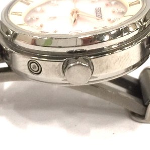 セイコー ルキア 1B22-0AR0 ソーラー デイト 腕時計 レディース 未稼働品 付属品あり SEIKO QR035-86の画像2
