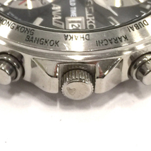 セイコー ANA ワールドタイム クォーツ デイト 腕時計 5T82-0AH0 メンズ 未稼働品 ブラック文字盤 SEIKO QR035-109_画像2