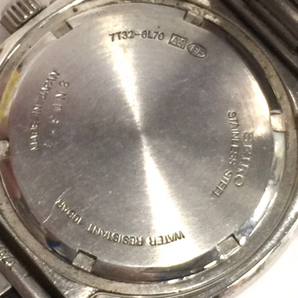 セイコー クロノグラフ デイト クォーツ 腕時計 7T32-6L70 メンズ ブルー文字盤 未稼働品 純正ブレス QR035-99の画像3