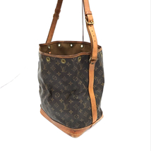 ルイヴィトン M42224 モノグラム ノエ ショルダーバッグ 肩掛け 巾着型 ブラウン系 LOUISVUITTON 現状品 QR035-344_画像3