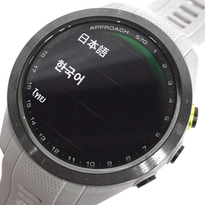 1円 美品 GARMIN Approach S70 GPSゴルフナビ ゴルフウォッチ 42mm 通電確認済み ガーミン アプローチ