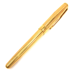 パーカー SONNET 万年筆 ペン先 18K 750 カートリッジ式 ゴールドカラーボディ 事務用品 PARKER QV035-1