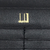 ダンヒル 二つ折り長財布 ロングウォレット ブランド小物 ブラック系 黒系 保存袋付き dunhill QR035-373_画像5