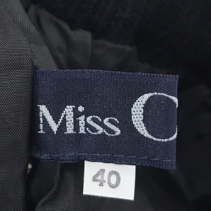 ミス クロエ サイズ 40 ニットスカート バックスリット バックボタン 毛 混 レディース ボトムス 黒 Miss Chloeの画像7