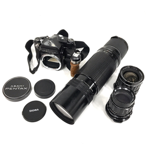 1円 ASAHI PENTAX 6×7/ASAHI Super-Multi-Coated TAKUMAR/6×7 1:4.5/75 等 含む カメラ レンズ 等 まとめ セット