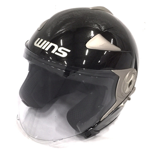 ウインズ サイズXL バイク ジェット ヘルメット CRシリーズ ブラック WINS 保存袋付き