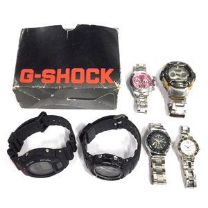 1円 カシオ G-SHOCK 腕時計 DW-6900 ラウンド デジタル クォーツ 他 ムスク MM-1093 クロノグラフ デイト 等 まとめ