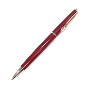 送料360円 ウォーターマン ツイスト式 ボールペン シルバーカラー×レッド 全長約13.2cm 筆記用具 WATERMAN 同梱NG