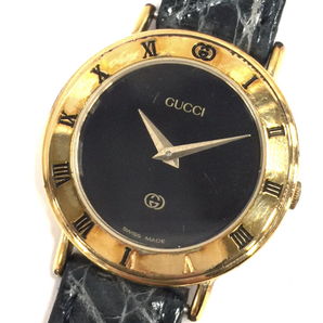 グッチ 3000L / 1500 クォーツ 腕時計 未稼働品 レディース 社外ベルト 含む 計2点 セット ブランド小物 GUCCIの画像2