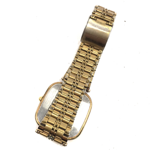 ロンジン クォーツ 腕時計 メンズ ゴールドカラー文字盤 ジャンク品 ファッション小物 社外ベルト LONGINESの画像7