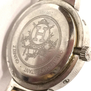 エルメス クリッパー デイト クォーツ 腕時計 レディース ホワイト文字盤 純正ブレス 未稼働品 HERMESの画像2